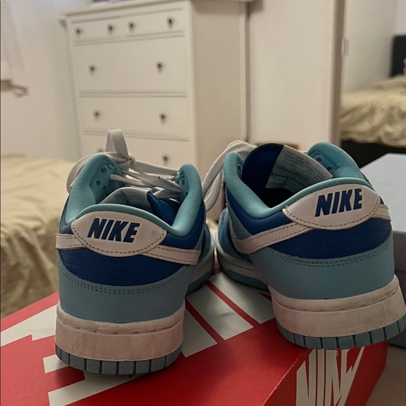 Dodgers Nike Dunk Low ARGON retro QS Sky Blue Sneakers 7.5 - Picture 4 of 7